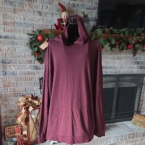 Sonoma Maroon Hooded Top
